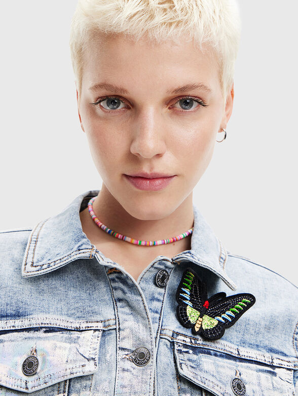 HARIKA grey jacket with accent detail - 4