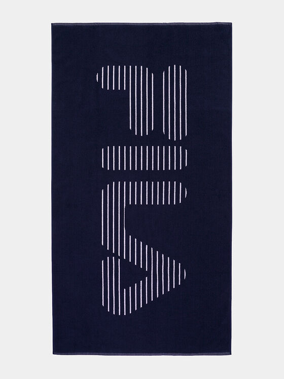 Плажна кърпа с контрастно лого - 1