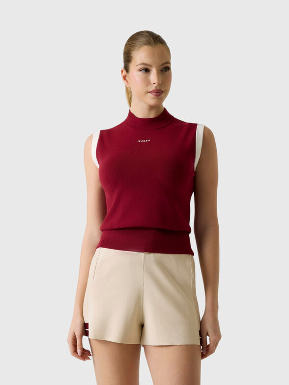 Top with contrasting details - 1