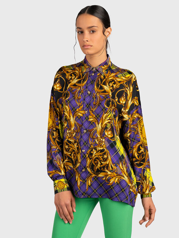 Stylish shirt with baroque print - 1
