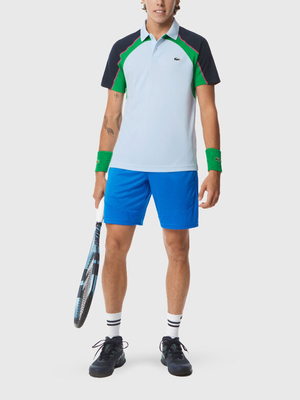 Sports shorts with logo embroidery - 1