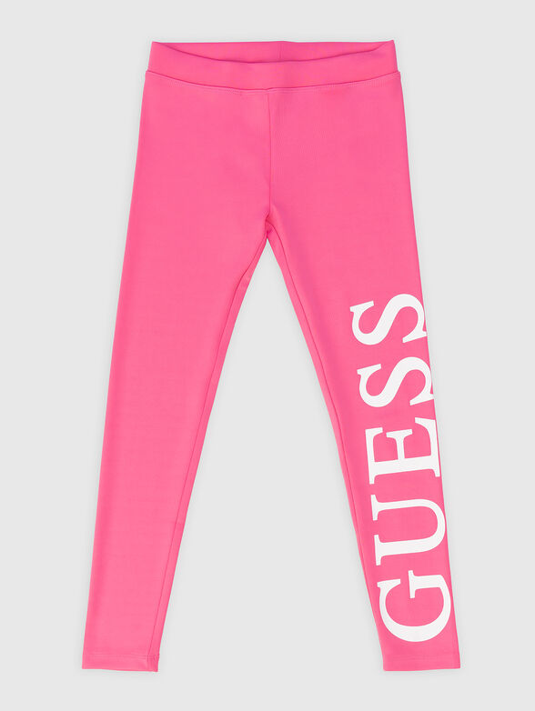 Black leggings with logo accent - 1