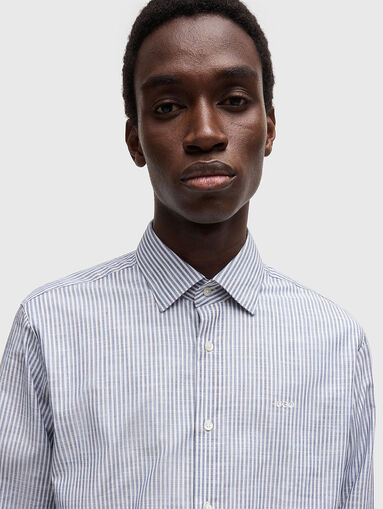 Striped cotton shirt - 4