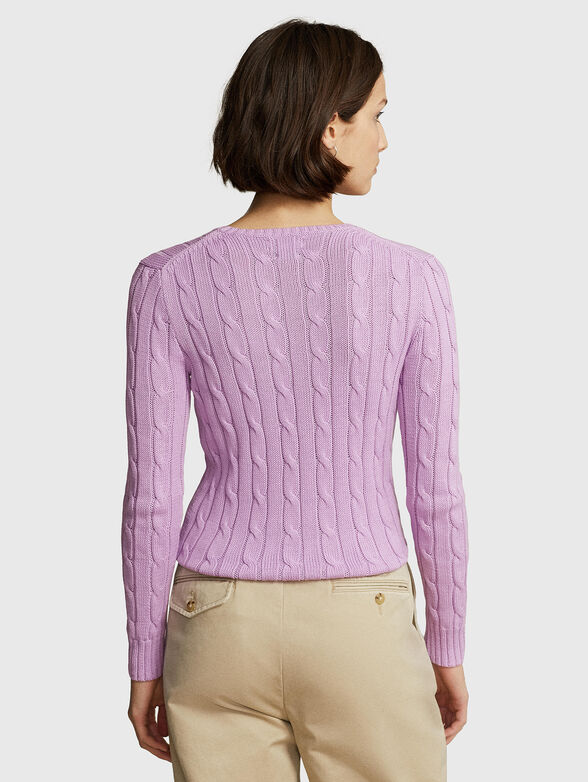 JULIANNA purple cotton sweater - 3