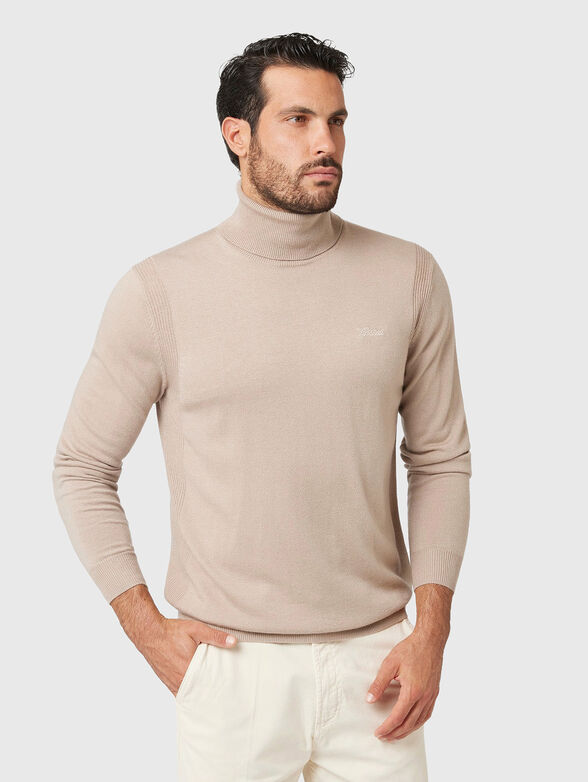Turtleneck with logo embroidery  - 1