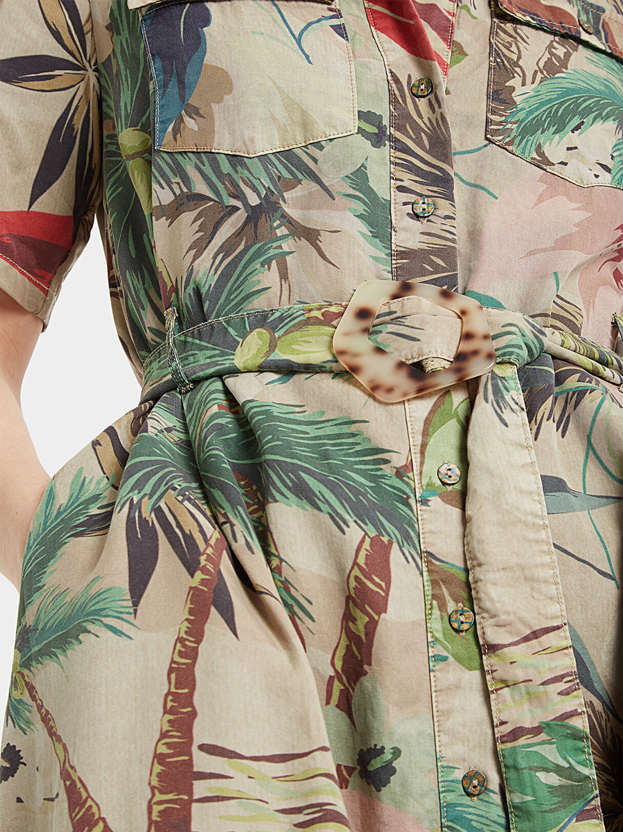 Desigual outlet safari dress