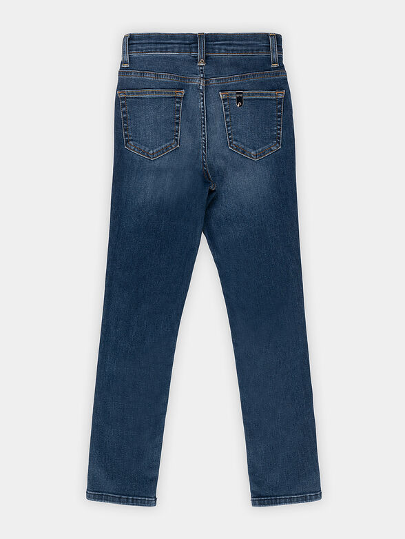 Blue jeans with distressed effect - 2