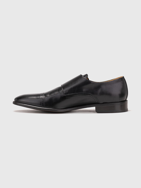 Black leather shoes - 4