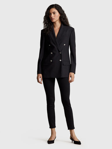 Black jeans with mid waist - 4