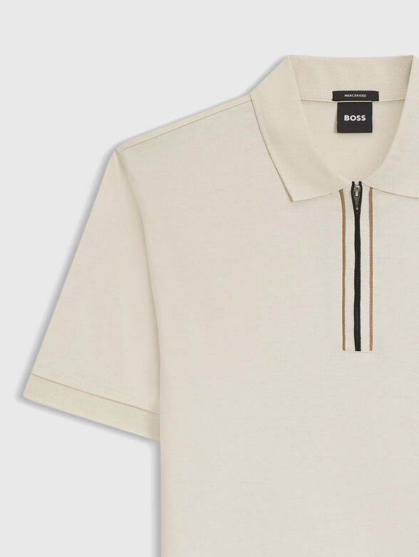 Cotton polo shirt with logo - 2