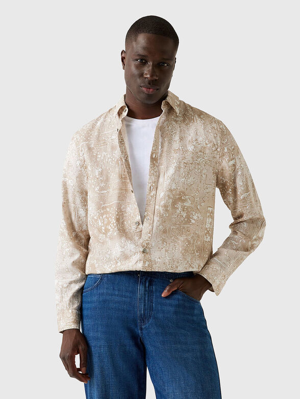 Shirt with accent print - 1