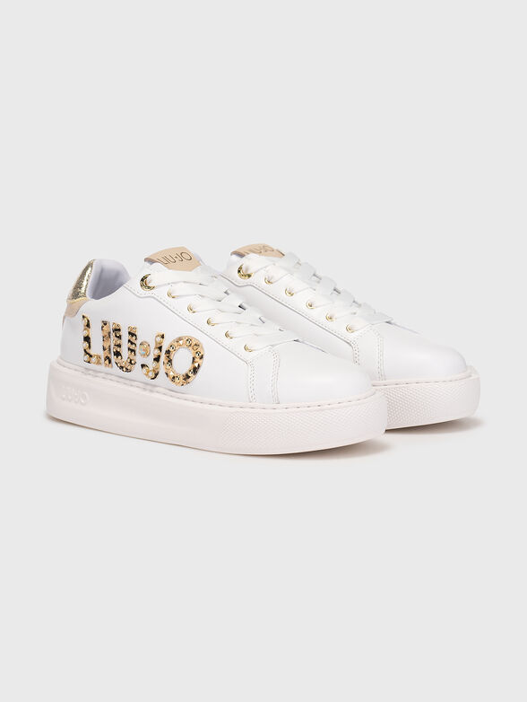 KYLIE 10 leather sneakers with accent logo - 2