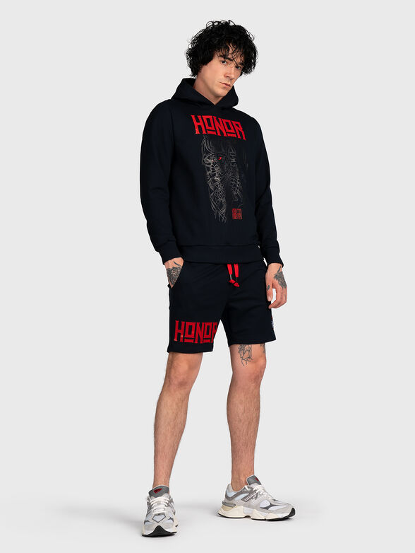 SH015 shorts with contrasting print  - 6