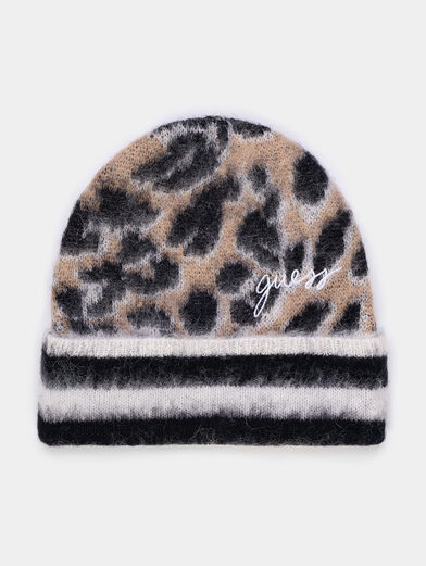 Hat with animal print - 1