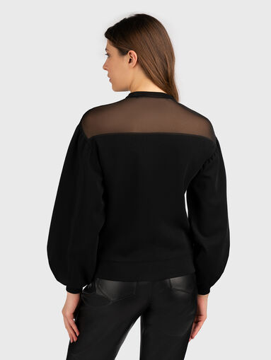 Blouse with sheer effect neckline  - 3