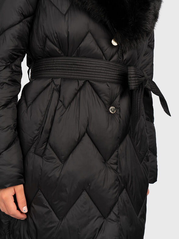 Black puffer jacket - 4