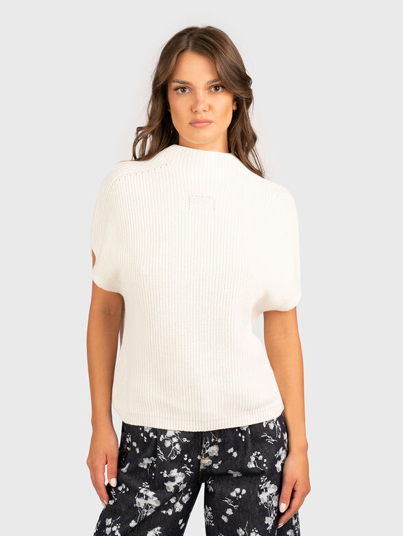 Sleeveless sweater with logo embroidery - 1