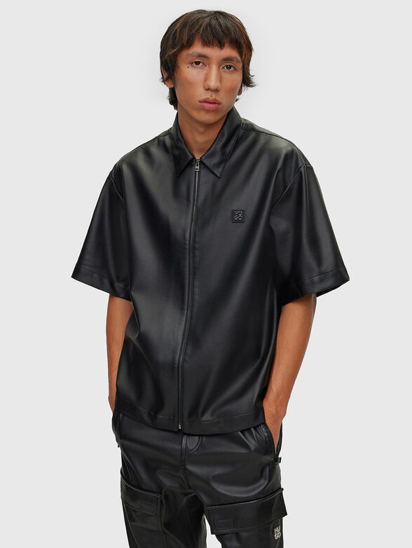 EMELLO eco leather shirt with zip   - 1