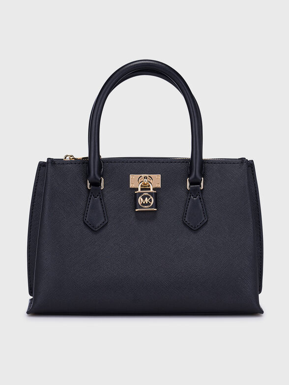 SATCHEL black leather tote bag - 1