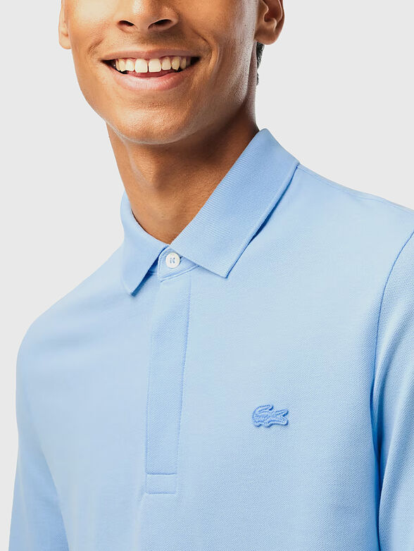 Black polo-shirt with long sleeves - 4