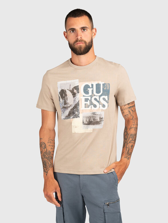 Slim T-shirt with print - 1