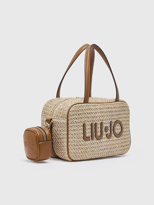 Woven bag with a small wallet - 3