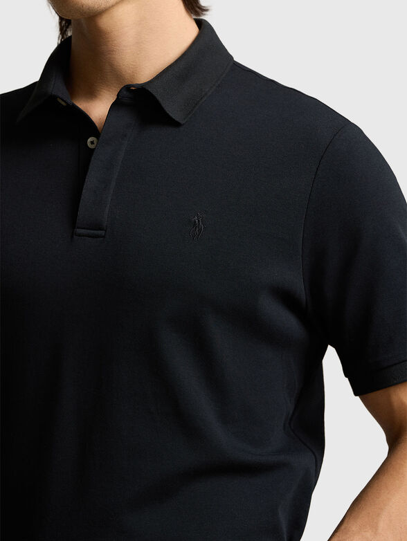 Polo shirt in black colour - 4