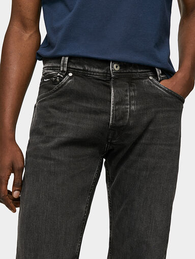 SPIKE dark grey jeans - 3
