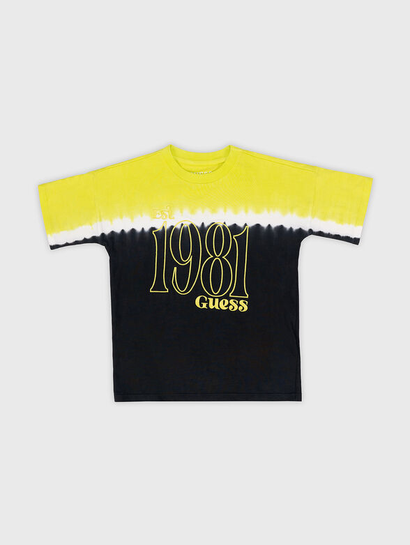 T-shirt with embroidery and tie-dye effect - 1