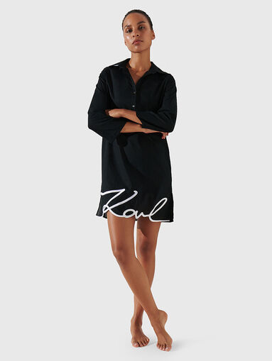 KARL SIGNATURE black beach dress - 5