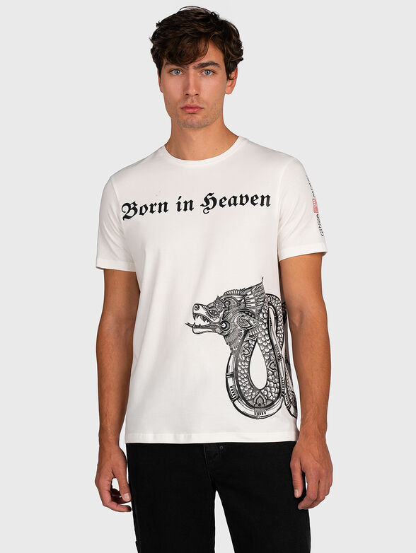 GMTS 089 T-shirt with contrasting print - 1