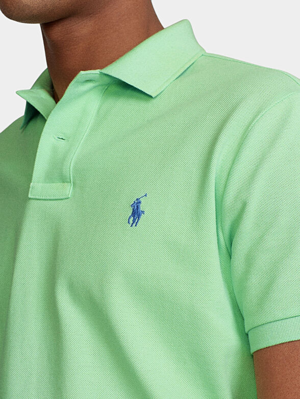 Polo-shirt in pastel green color - 4