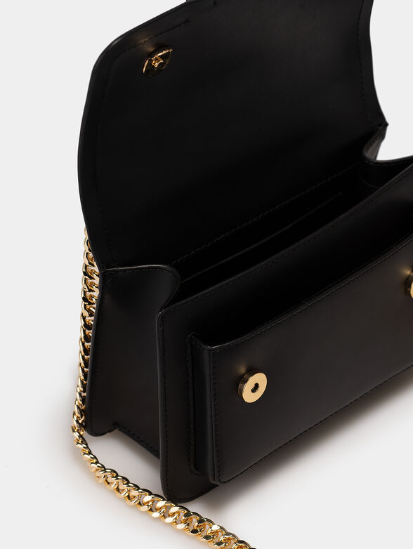 Crossbody bag with gold logo detail - 5