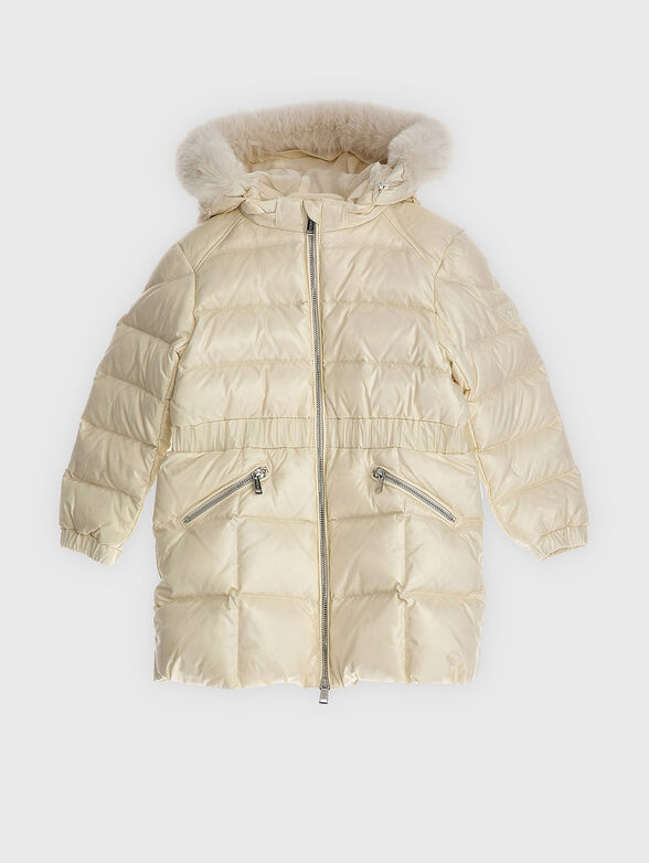 Real down hooded jacket - 1