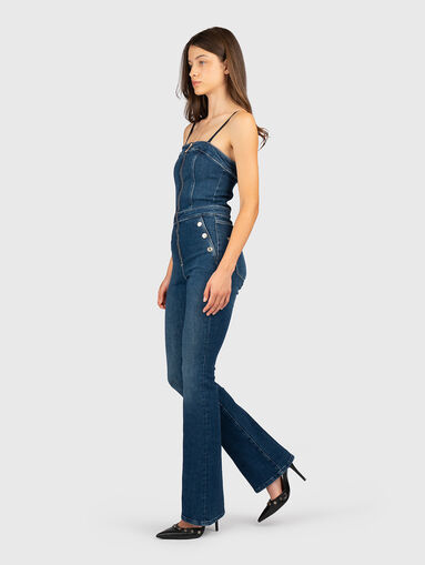 Denim jumpsuit with a zip - 3