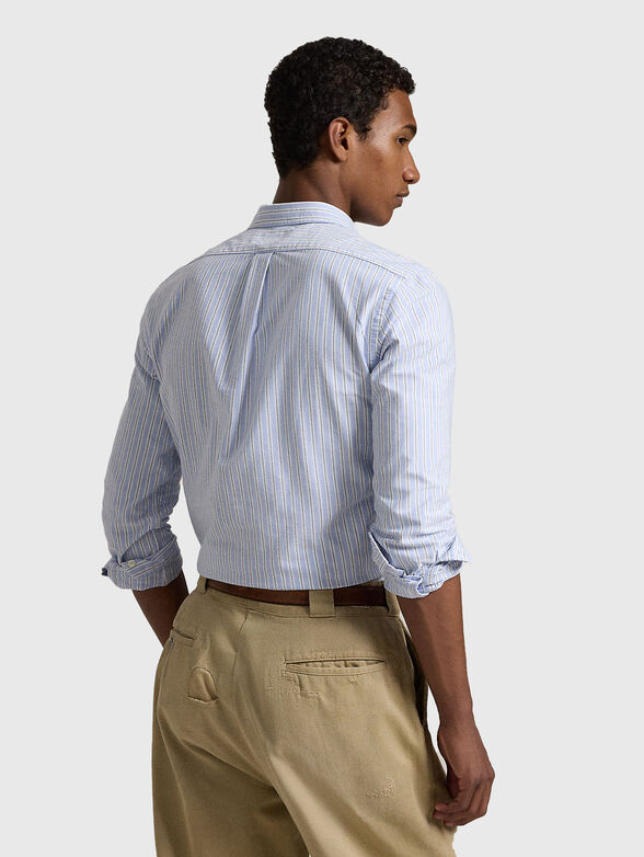 Striped shirt with logo embroidery - 3