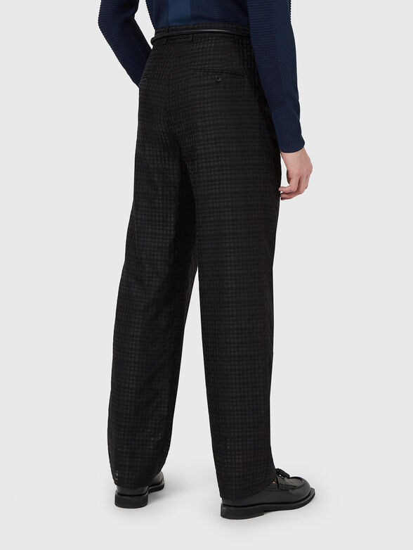 High-waisted wool trousers - 2