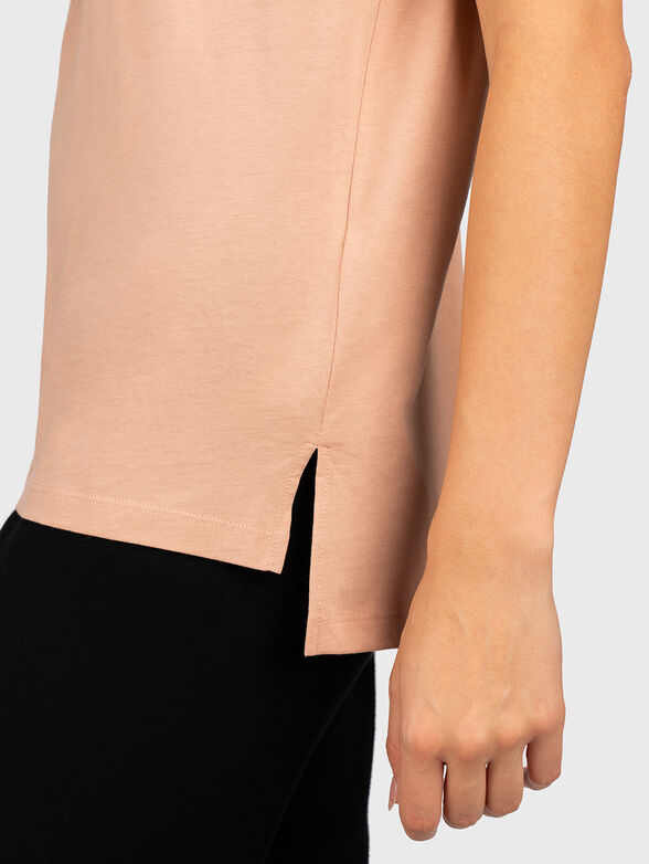 Black t-shirt with the inscription of rhinestones - 4