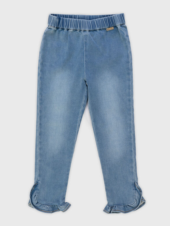 Jeans with an accent hem - 1