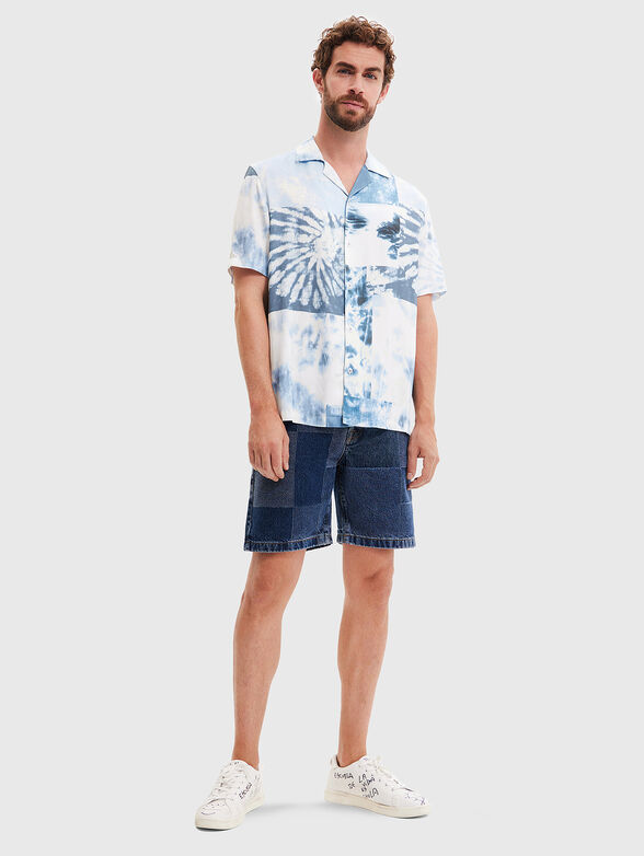 LENNY blue shirt with short sleeve - 1