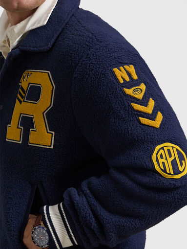 Bomber jacket with contrasting inscriptions - 5