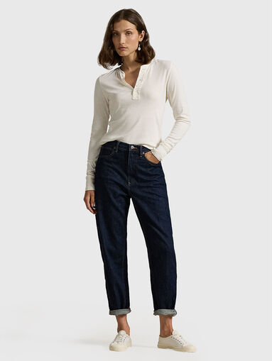 Dark blue jeans - 4