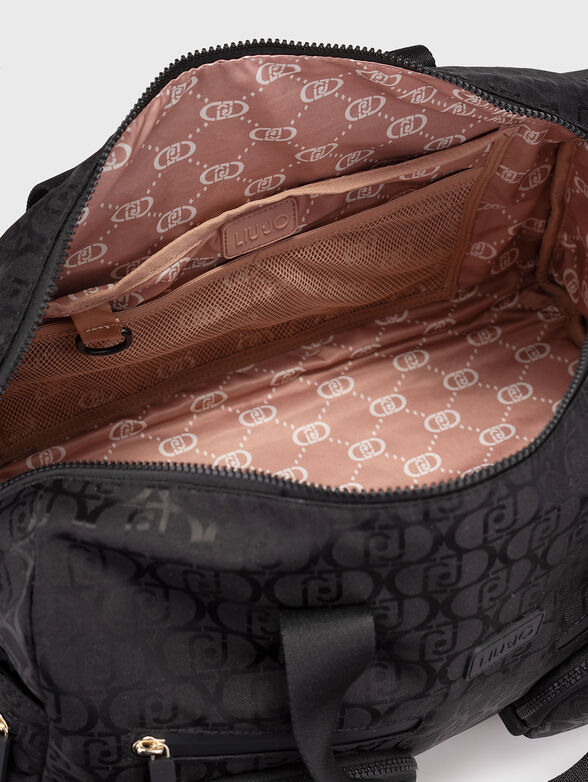 Bag with long handle and monogram logo print - 5