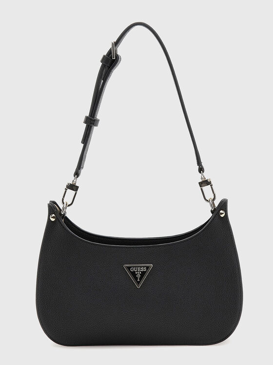 Черна чанта с геометрично лого  - 1