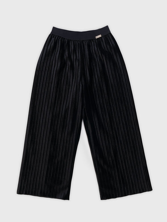 Black trousers with wide legs - 1