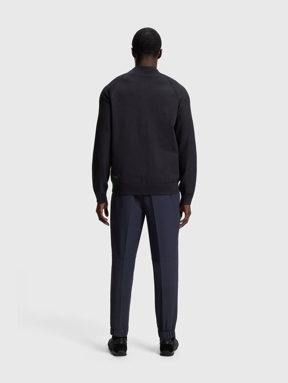 Navy blue zip cardigan - 3