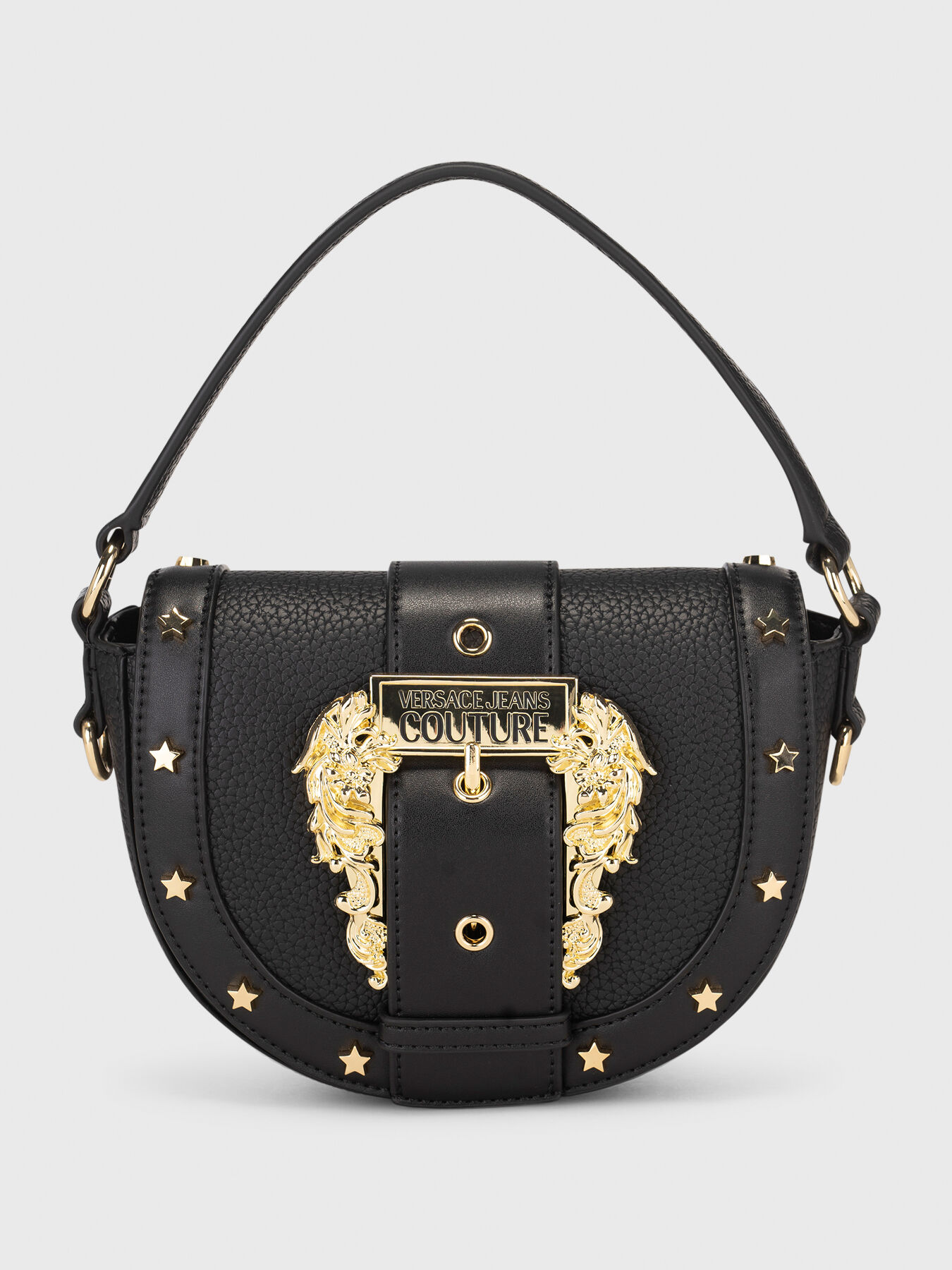 Bag with golden details in black brand VERSACE JEANS COUTURE