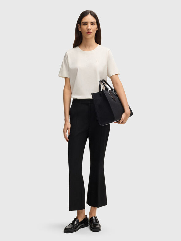 ELPHI2 cotton T-shirt with oval neckline - 2
