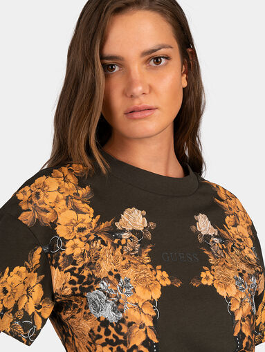 ECATERINA T-shirt with floral print - 4