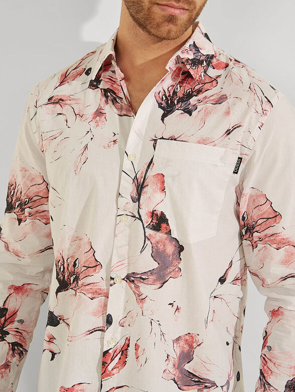 COLLINS shirt with floral print - 3